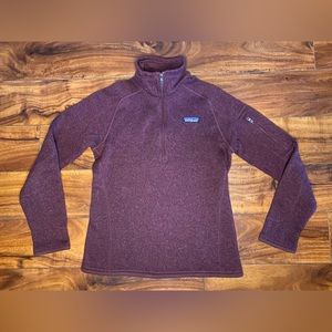 Patagonia Berry Sweater Jacket With Half Zipper Size S